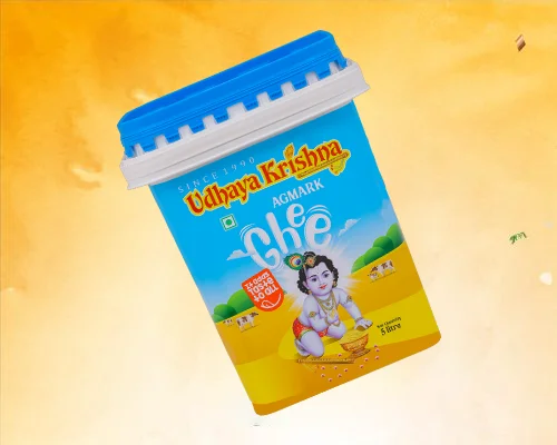 Ghee Packet Illustration